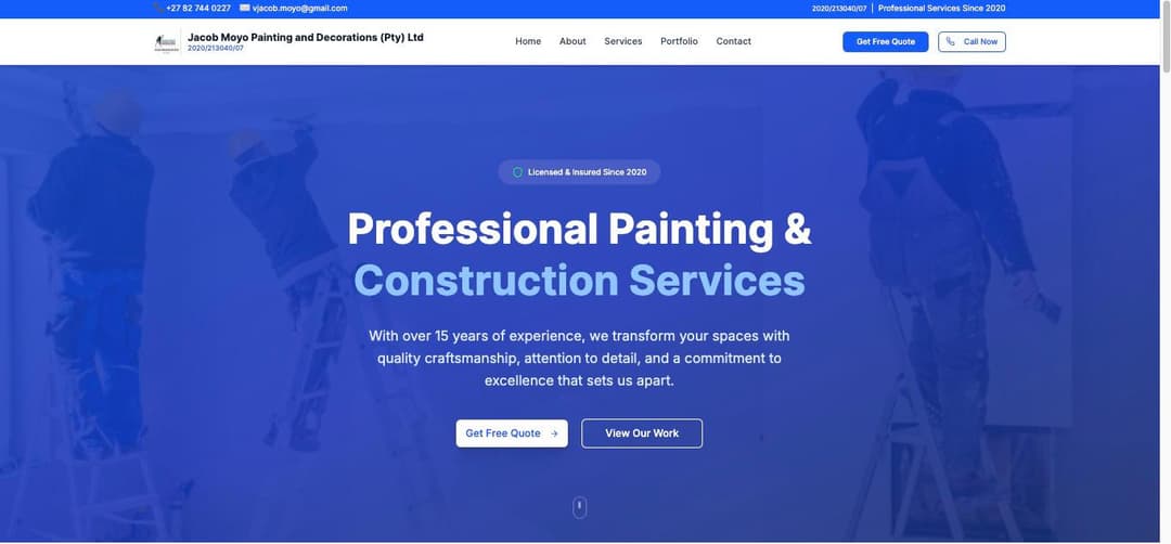 Jacob Moyo Painting and Decorations (Pty) Ltd