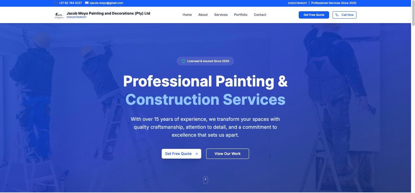 Jacob Moyo Painting and Decorations (Pty) Ltd